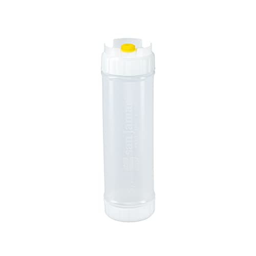 San Jamar Ez Kleen Sauce Bottle 24 Ounces White Pack of 6