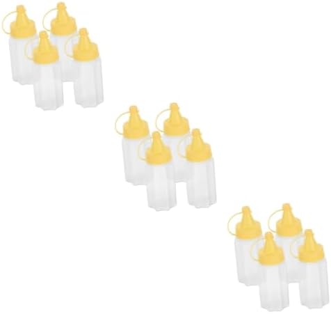 12-Piece Set of Mini Squeeze Bottles compact and practical condiment containers for salads dressings and more