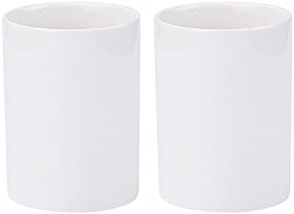 Double Serve 2-Piece Ceramics Toothbrush Holder