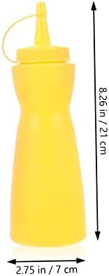 Zerodeko 2 Pack Sauce Seasoning Squeeze Bottles 400ml