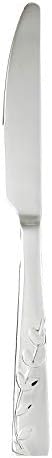 Cambridge Silversmiths Blossom Flatware Set Service for 4 Stainless Steel 20 Count Brushed Finish