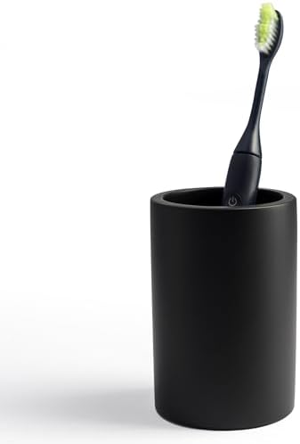 JO LAVIE MATTE BLACK RESIN BATH TUMBLER CUP