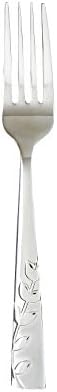 Cambridge Silversmiths Blossom Flatware Set Service for 4 Stainless Steel 20 Count Brushed Finish