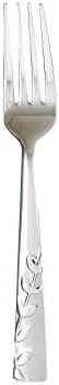 Cambridge Silversmiths Blossom Flatware Set Service for 4 Stainless Steel 20 Count Brushed Finish