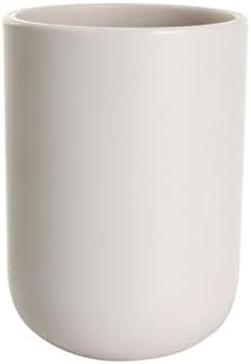UVIVIU High-Quality Plastic Toothbrush Cup 350ml Khaki Color Durable Safe for Both Use