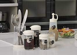 Set of 4 Multi-functional Condiment Squeeze Bottle Dispensers Effortless Cooking Made Easy