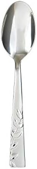 Cambridge Silversmiths Blossom Flatware Set Service for 4 Stainless Steel 20 Count Brushed Finish