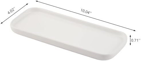 Premium White Ceramic Tray for Kitchen Bathroom Use