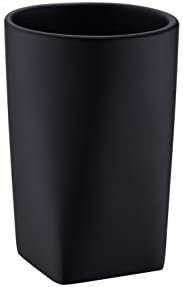 Stylish Bath Tumbler Resin Cup with Modern Design Matte Black