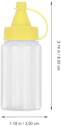 Yardwe 4pc Condiment Squeeze Bottles Set