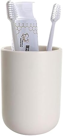 UVIVIU High-Quality Plastic Toothbrush Cup 350ml Khaki Color Durable Safe for Both Use