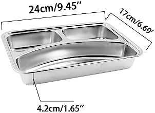 Durable 304 Stainless Steel Divided Plates for Every Day