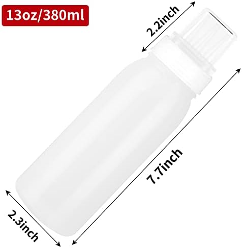 3-Pack Porous Condiment Squeeze Bottles 13oz