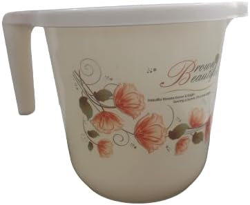 ADHAATA Homely 1-liter Bathing mug BPA-free Floral Design Camping Durable