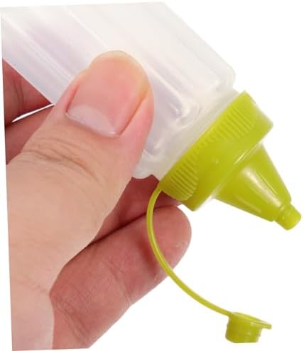 FELTECHELECTR 12-Piece Square Sauce Boxes Set Mustard Ketchup Squeeze Bottles for Condiments BBQ Accessories