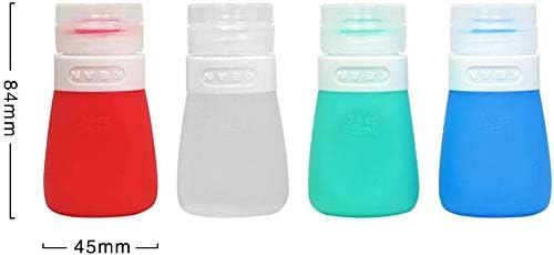 Leakless Set - 4 Condiment Squeeze Bottles for Kitchen Travel
