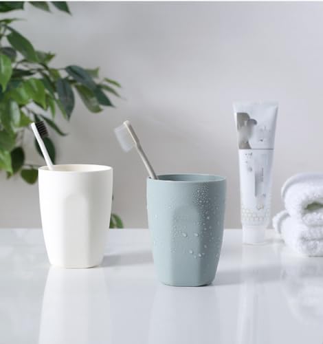 Perfect 400ML Dentist-Approved Mouthwash Cup Blue White Design Durable Elegant for Daily Use
