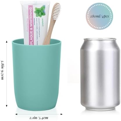 AstraLoom Stackable Toothbrush Cups Set