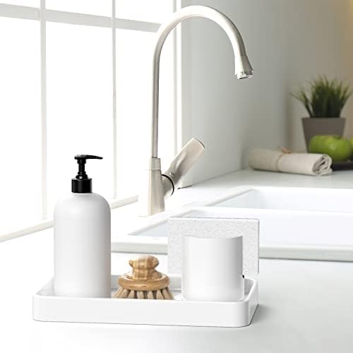 Gurygo 10 Ceramic Bathroom Vanity Tray for Kitchen Bathroom Use - White