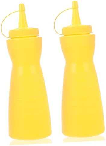 Zerodeko 2 Pack Sauce Seasoning Squeeze Bottles 400ml