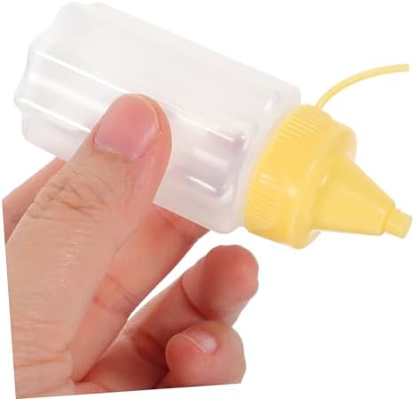 Small Ketchup Squeeze Bottles Set of 12 - Mini Condiment Containers for Kitchen Outdoor Use and More