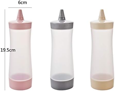 Value Set of 3 Condiment Squeeze Bottles Perfect for Reach for Your Spoons - Easy Squeeze No Leaks Preserve Color