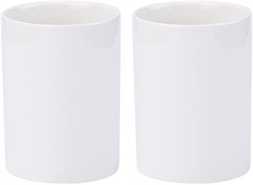 Double Serve 2-Piece Ceramics Toothbrush Holder