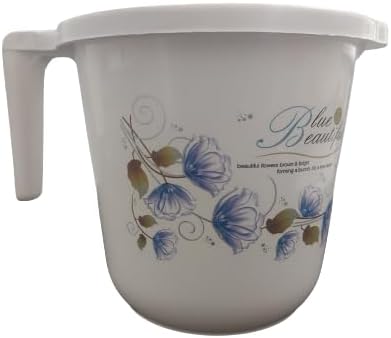 ADHAATA Homely 1-liter Bathing mug BPA-free Floral Design Camping Durable
