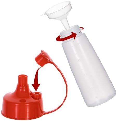 Uceoo2 Pack Condiment Squeeze Bottles - Sturdy BPA-free FDA Certified for Professional and Home Use