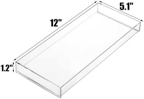 3-Piece Acrylic Bathroom Trays