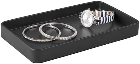 Sturdy Matte Black Vanity Organizer