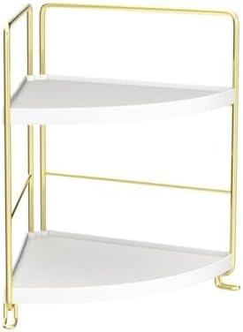 Sturdy Corner Organizer with 2 Tier Storage for Bath Space-Saving Vanity Organizer