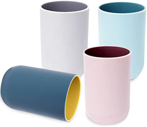 Discover the Yeulluey 4-Piece Bathroom Cups Set - Stylish Durable and Perfect for Daily Use