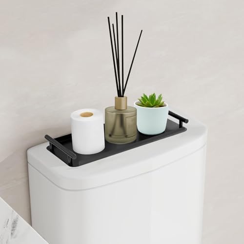 Sturdy Metal Toilet Paper Tank Organizer with Handles Durable Storage Solution for Home Kitchen