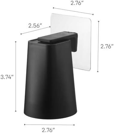 Space-Saving Wall-Mounted Magnetic Tumbler for Bathroom Kitchen Use