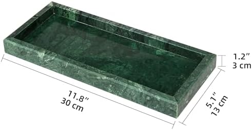 HESHIBI Marble Vanity Tray with Green Color