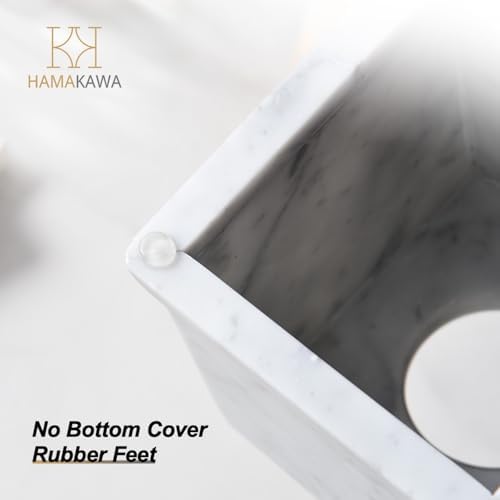 Natural Stone Tissue Box Cover 6x6x57 Carrara White