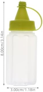 VOSAREA 4-Piece Squeeze Bottle Set for Ketchup Honey and More