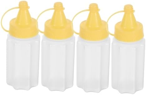 Small Ketchup Squeeze Bottles Set of 12 - Mini Condiment Containers for Kitchen Outdoor Use and More