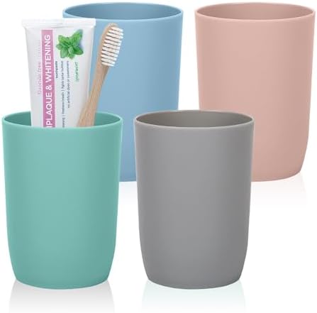 AstraLoom Stackable Toothbrush Cups Set