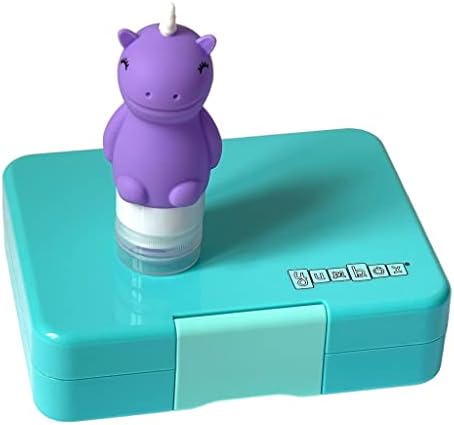 Yumbox Unicorn Mini Squeeze Bottles Set of 3 - Leakproof Safe and Perfect for Lunch