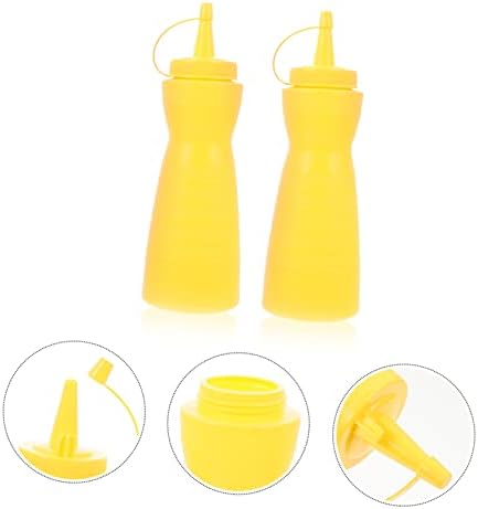 Zerodeko 2 Pack Sauce Seasoning Squeeze Bottles 400ml