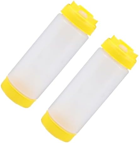 HOLIDYOYO Dual Head Squeeze Bottle Set - 20 oz Ketchup Dressing Dispersers