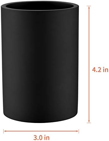 Matte Black Resin Tumbler Cup Bathroom Holder