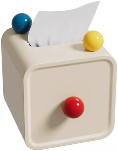Cute Colored Square Toilet Paper Storage Box Roll Paper Storage Container