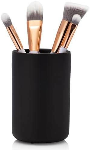 Essentra Matte Black Tumbler with Compact Holder