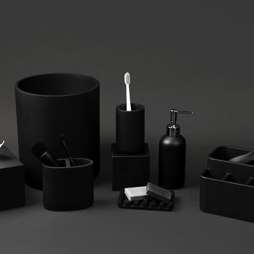 Essentra Matte Black Tumbler with Compact Holder