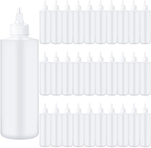 Irenare 30-Piece Plast Squeeze Bottles for Sauces
