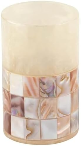 Milano Toothbrush Cup with Mother of Pearl - Electric Toothbrush Holder for Bathroom