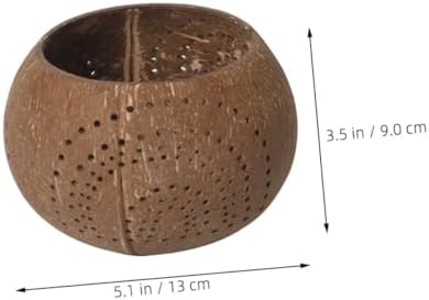 Eco-Friendly Coconuts Shell Candle Cup bowl Natural Kitchen Accessory